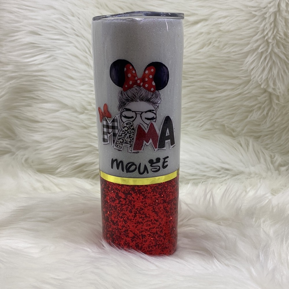 MINNIE MOUSE EARS Custom Glitter Tumbler - Picture 5 of 12